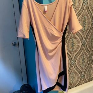 No boundaries peach colored dress
